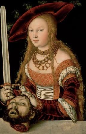 Lucas  Cranach Judith with the head of Holofernes oil painting picture